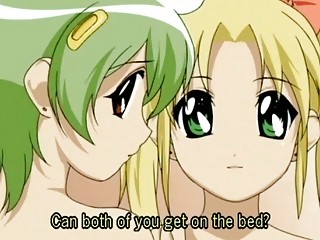 Two cute hentai anime girls loves cock