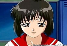 Hentai schoolgirl is again to fuck rod