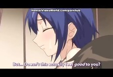Bondage anime sex with lavish explosion