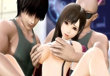 Threesome 3D hentai porn