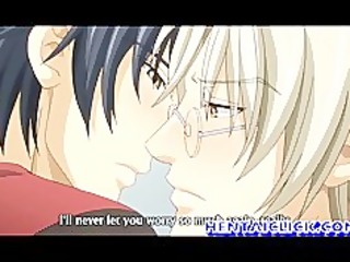 Young hentai couple hard anal sex