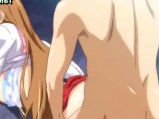 Hot anime babe getting a cock in her asshole