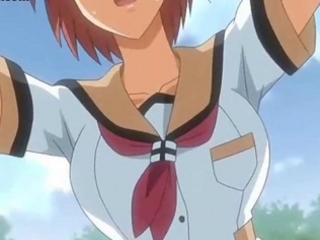 Teenage anime girl in dirty sex