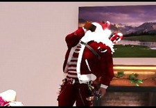 Second Life - Santa Picks Up a Stripper!