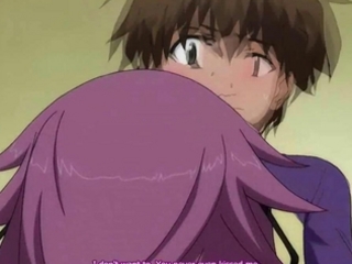 Naughty anime girl rubbing a dick