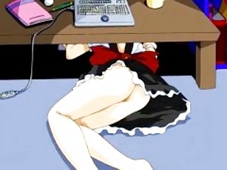 Cute hentai office babe fucked by horny tech support dude