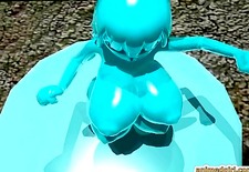 3d hentai shemale with four boobs fucked a bo