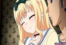 Blonde hentai schoolgirl gets her tight ass pumped