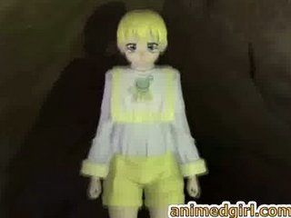3D shemale hentai gets handjob by naughty anime