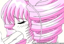 Fat cock stretches pussy in porno anime video