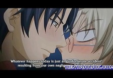 Anime gays having a hot love affair