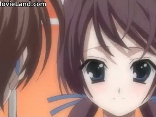 Innocent little anime brunette babe part6