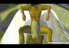 Busty 3D cartoon blonde sucks cock and gets fucked