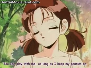 Great anime hot brunette babe gets part1