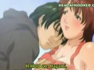 Lovely hentai bitch licks and sucks a penis