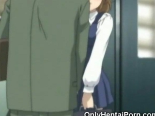 Stranger Cums on Hentai Schoolgirl