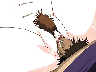 Hentai milf with milky boobs enjoying a huge cock