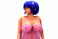 Big titted 3D hentai chick sit on a guys face