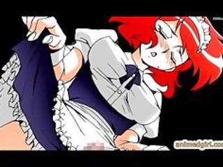 Shemale hentai Angel hard fucked shemale anime maid