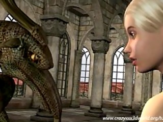 3D Animation: Fairy and Dragon