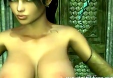 Big Tits CGI Elf Knows How to Tease