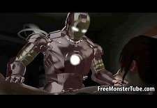 Foxy 3D brunette getting fucked hard by Iron Man1-high 2