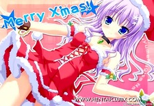 ecchi sexy anime girl christmas sexy