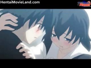 Innocent anime schoolgirl blows stiff part1