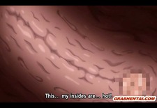 Anime coed with bigboobs caught by tentacles and fucked by s