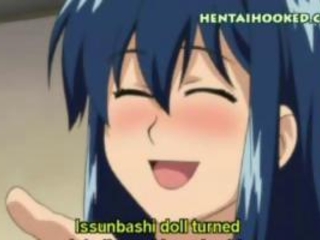 Hentai hot bitch rips her mouth with a dick