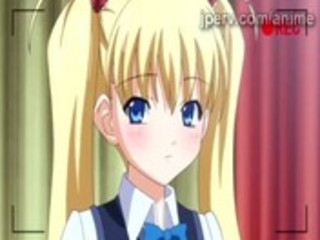 Beautiful blonde schoolgirl goes naughty in Hentai scene