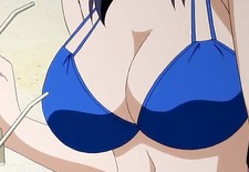 Hentai babe in bikini gets fucked