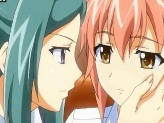 Anime lesbians enjoying a strapoon