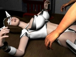 Hot busty 3D hentai slave gets fucked