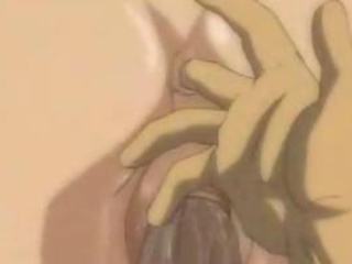 Anime babe gets her asshole drilled by a cock