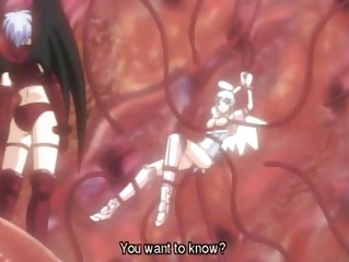 Hentai coed gets caught and humiliated by kinky tentacles