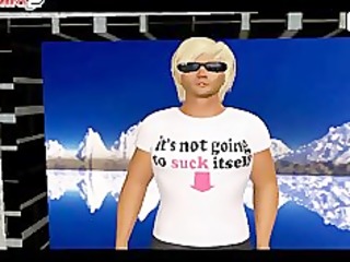 Hot 3D cartoon blonde sucks cock and gets fucked