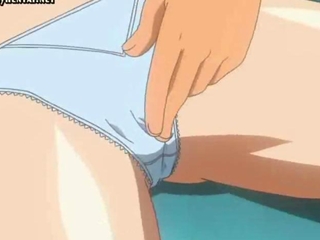 Hentai maid taking a big penis