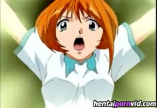 Busty Pink Haired Hentai Cutie Riding On Hard Cock