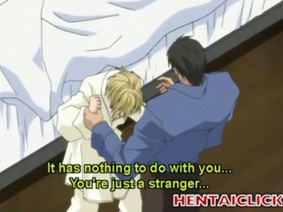 Blonde anime got his asshole fucked