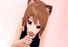 Cat girl pussy 3D hentai