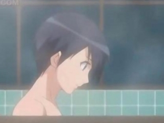 Hentai sex with naked couple fucking in bathroom