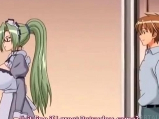Sweet anime doll seducing her cute coed