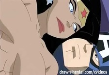 Superhero Hentai - Wonder Woman vs Captain America