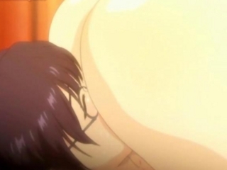 Big tited anime babes lick a cock