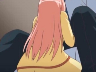 Teen anime scrubbing a cock
