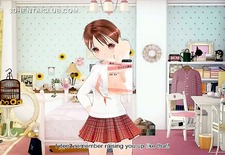 Innocent anime sweetie showing undies upskirt