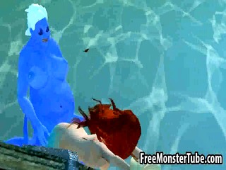 3D Ariel from the Little Mermaid gets fucked hard