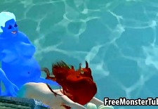 3D Ariel from the Little Mermaid gets fucked hard-high 1