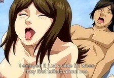 Naughty anime girl sucks and fucks